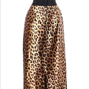 Midi high waist animal print skirt size large